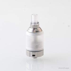 BY-KA V11 Style MTL RTA 23mm 3.1ml – SS Atomizer with 1.2/1.4/1.7mm Air Pins (Translucent / Brown)