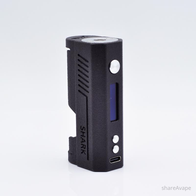 Dark Shark A80 80W 18650 Box Mod – 3D Printed Compact Vape Mod Black