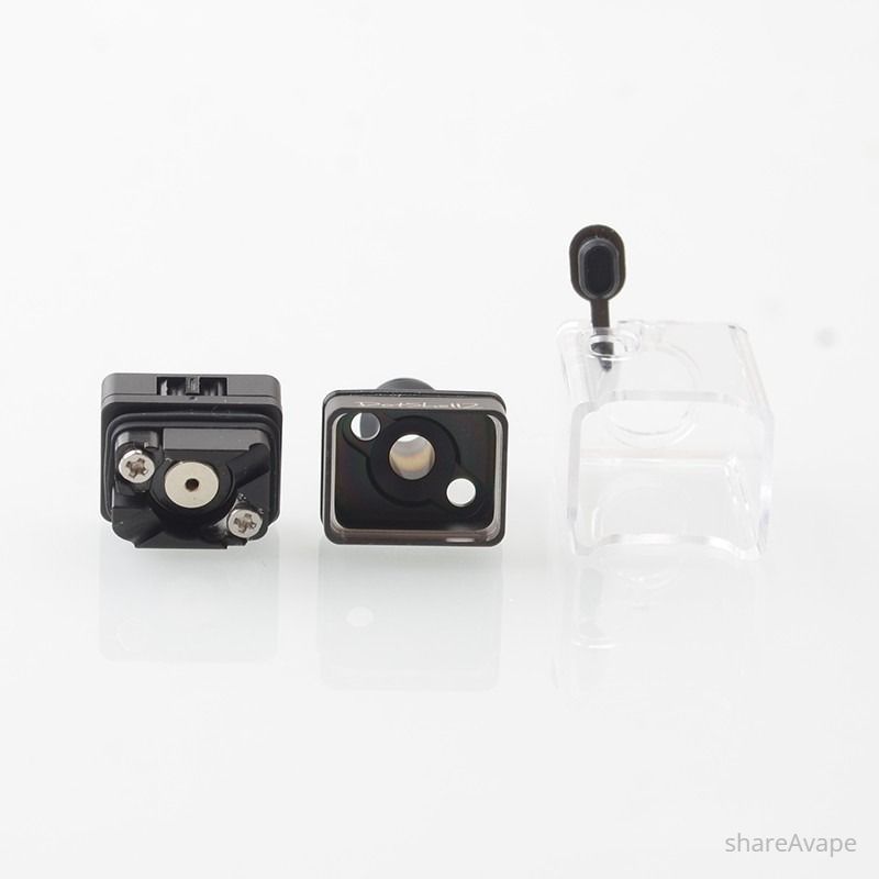 DotShell 2 Style RBA Tank Kit for dotAIO V1 / V2 – 1.0–2.0mm Airflow Options