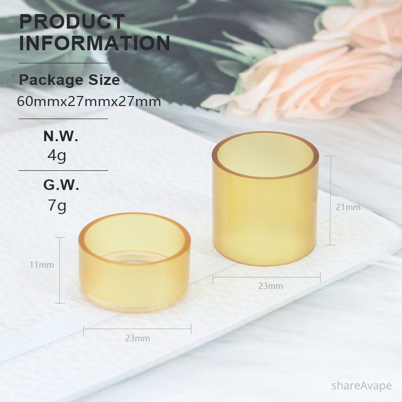 SXK PEI Tank Tube for Calibre 23mm RTA – Replacement (2PCS, Brown)