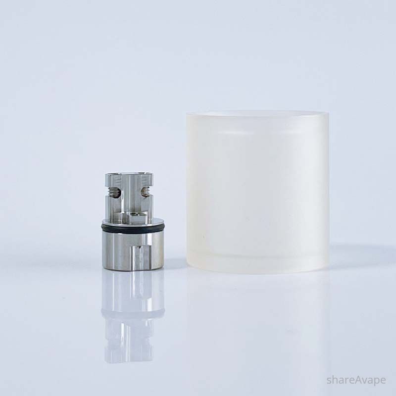 RekaVape Taifun GTR Style MTL RTA – 316SS + PC, 4.0ml, 23mm, Black/Silver