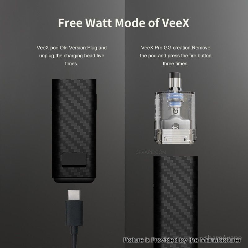 Veepon x Golden Greek VeeX Pro 40W Pod Kit with RBA – 1000mAh