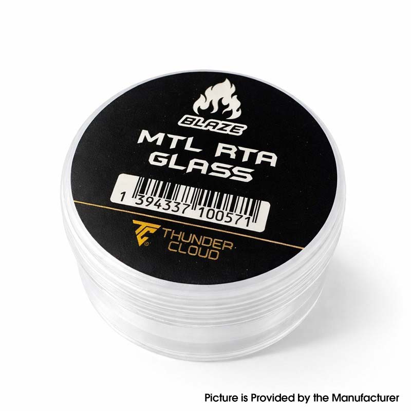 Authentic Thunder Cloud Blaze MTL RTA Replacement Glass Tank Tube – Transparent 3ml