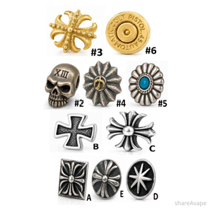 Authentic ThunderCloud x Vaping Bogan Bonza Pro Mech Mod Replacement Emblem Badge-Multiple Designs