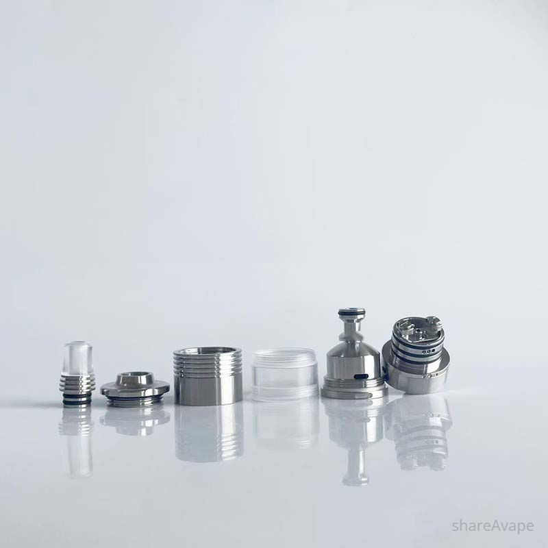 RekaVape By-ka V9+ Plus Style MTL RTA – 22mm, 3.0ml / 5.0ml, Air Pins 1.2–1.7mm