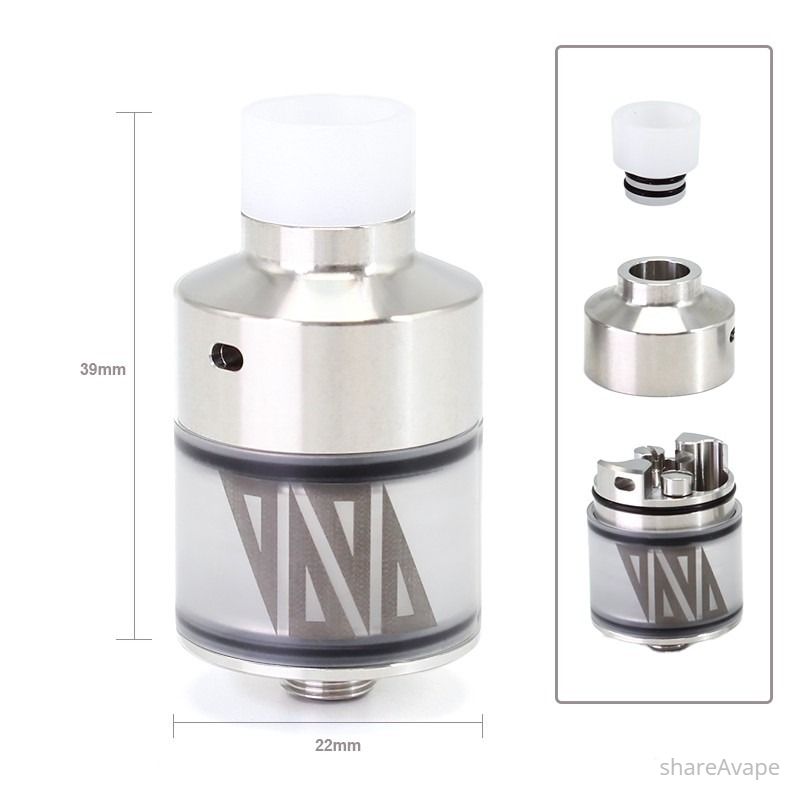 SXK NarTa Style RDTA – 3ml, 22mm Rebuildable Tank Atomizer
