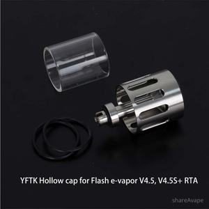 YFTK Hollow Cap for Flash e-Vapor V4.5 / V4.5S+ RTA Replacement Top Cap