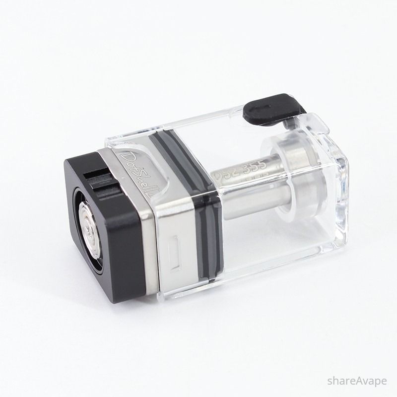 SXK DotShell 2 Style RBA Tank Kit for dotMod dotAIO V1 V2 Gold Airflow Pins-Silver