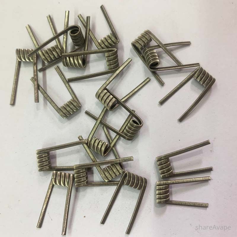 Premade Ni80 Framed Staple Coils – Prebuilt Vape Coils (100 PCS)