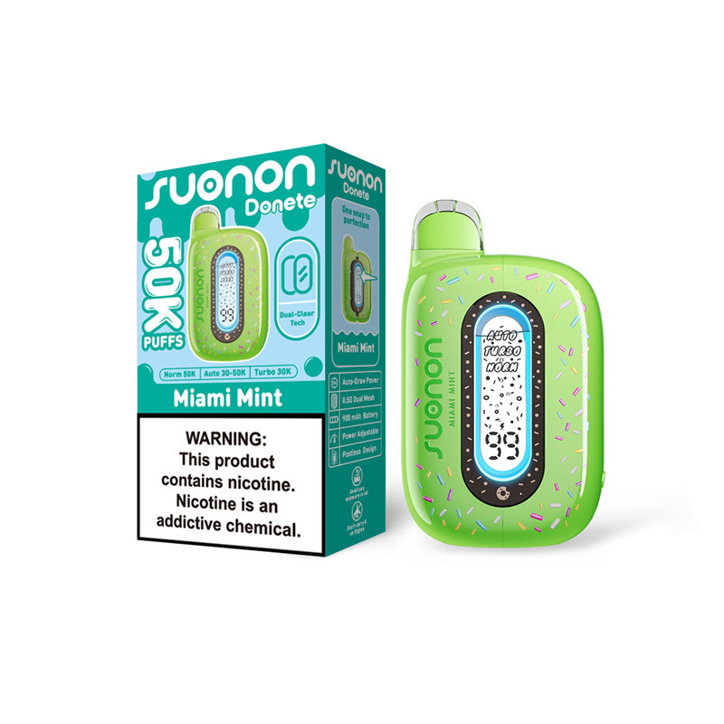 SUONON Donete 50K Disposable Vape – 900mAh Rechargeable, 20ml E-Liquid,50mg