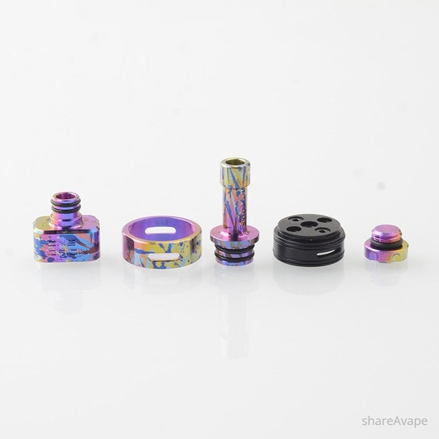 Titanium Alloy Replacement Part for Orion Style RBA – Blue / Purple
