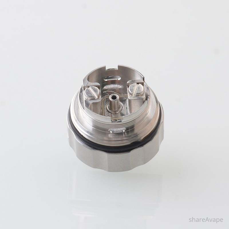 BY-KA V11 Style MTL RTA 23mm – 5.5ml, Air Pins (Silver / Black)