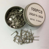 Premade SS316L Quad Core Fused Clapton Coils – Prebuilt Vape Coils (100 PCS)