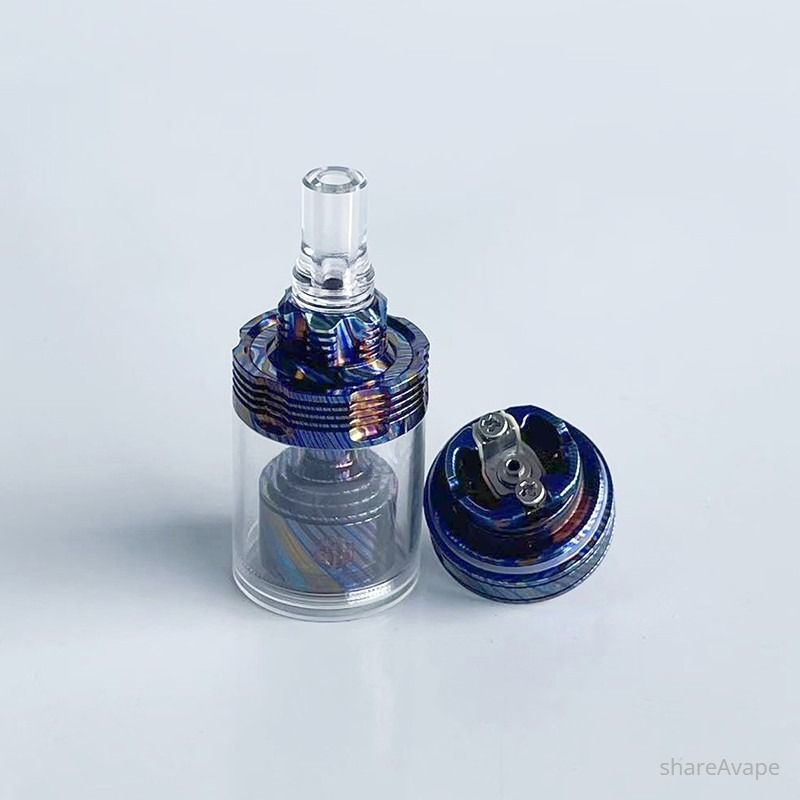 RekaVape 415 V2 Style MTL RTA – Titanium Damascus, 22mm