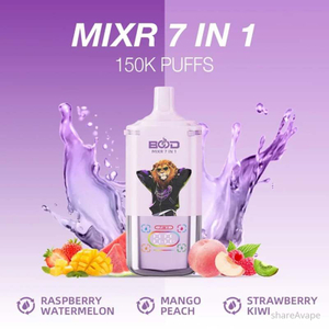 BOOD MIXR 7-in-1 Disposable Vape 150,000 Puffs – Multi-Flavor Device