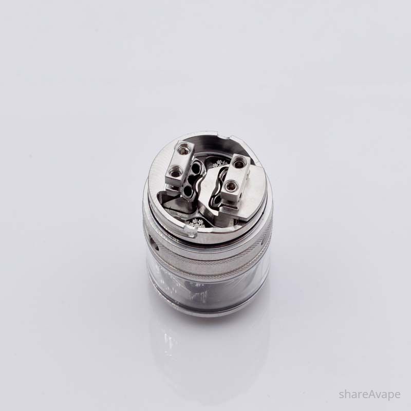 YFTK Slick Taifun GX Style RDTA — восстанавливаемый резервуар емкостью 4 мл, 23 мм, нержавеющая сталь 316 + стекло