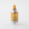BY-KA V11 Style MTL RTA 23mm 3.1ml – SS Atomizer with 1.2/1.4/1.7mm Air Pins (Translucent / Brown)