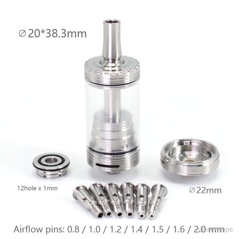 SXK Minister Style MTL RTA 20mm 4.5ml – Multi Air Pin Rebuildable Tank