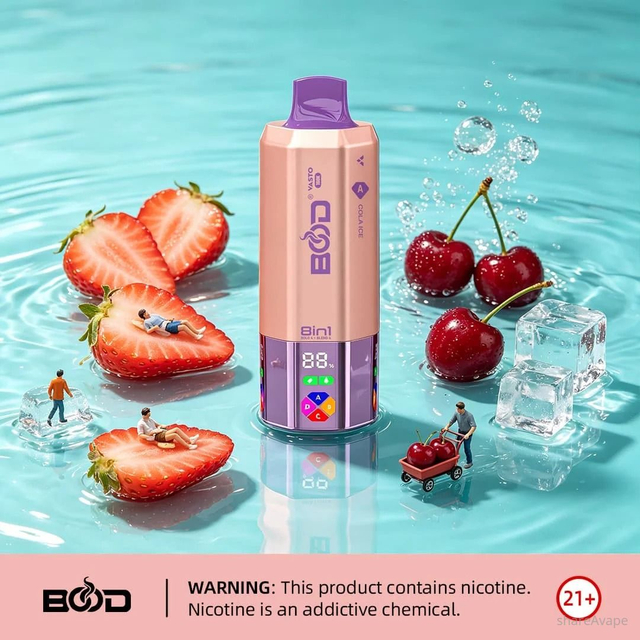 BOOD Vasto 8-in-1 Disposable Vape – 160,000 Puffs, 650mAh, Type-C Rechargeable
