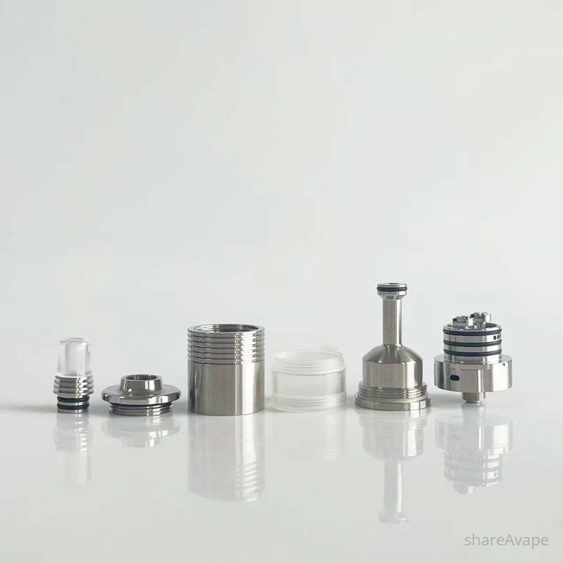 RekaVape By-ka V9+ Plus Style MTL RTA – 22mm, 3.0ml / 5.0ml, Air Pins 1.2–1.7mm