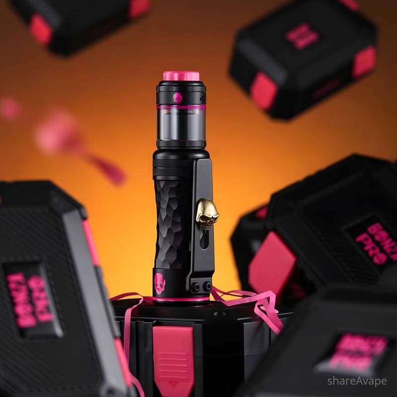 Authentic ThunderCloud x Vaping Bogan Bonza Pro Mech Kit – 21700 / 18650 Hybrid Mechanical Mod Kit