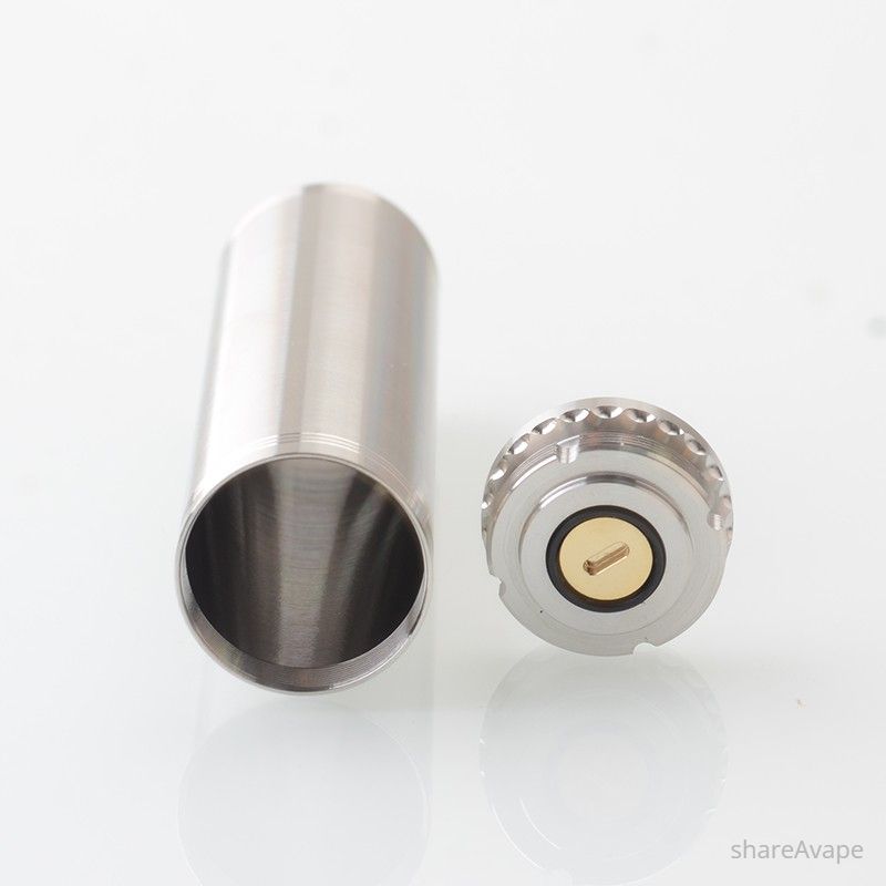 Minister Style Mechanical Mech Mod – 20mm, 18350 / 18500 / 18650 Compatible, Silver