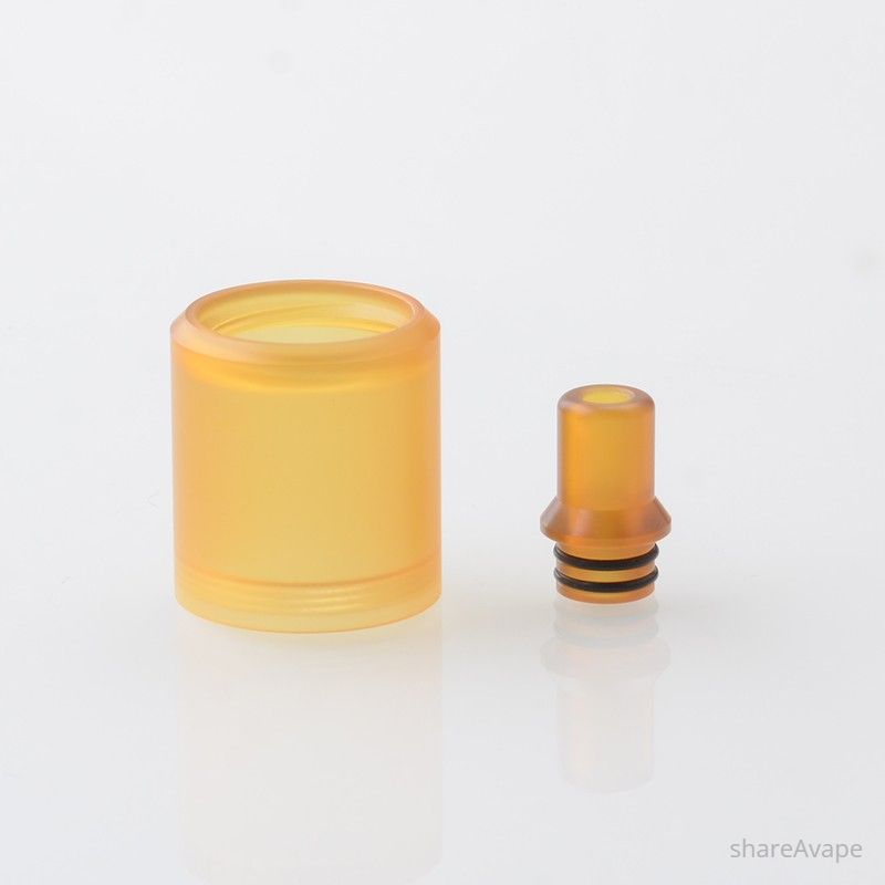 BY-KA V11 Style Tank Tube + Drip Tip Kit – 3.1ml / 5.5ml Replacement (Brown)