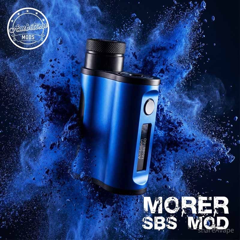 Authentic Ambition Mods Morer 60W SBS Box Mod – 18500 / 18650 Compatible