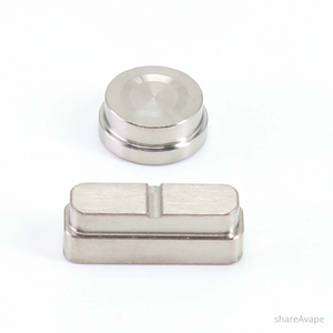 SXK Replacement Fire & Adjustment Button Set for PRC CUDA Style 60W Box Mod – Titanium (2 PCS)