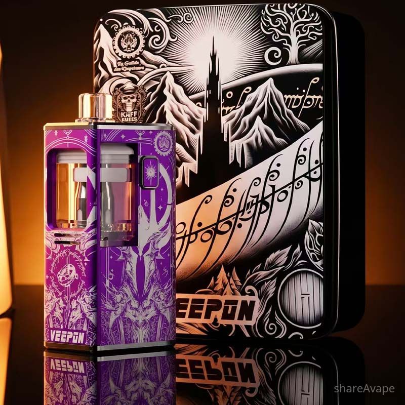 Authentic Veepon Tita X DNA 60 AIO Kit – The Lord of the Rings Edition, 1–60W, 18650 / 21700