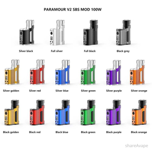 Authentic MECHVAPE PARAMOUR V2 SBS MOD 100W Single 21700 Mod