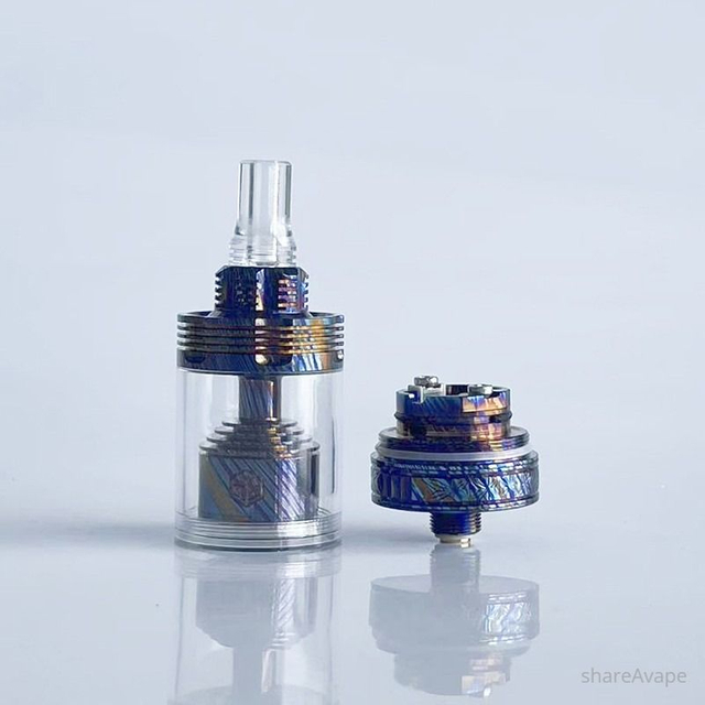 RekaVape 415 V2 Style MTL RTA – Titanium Damascus, 22mm