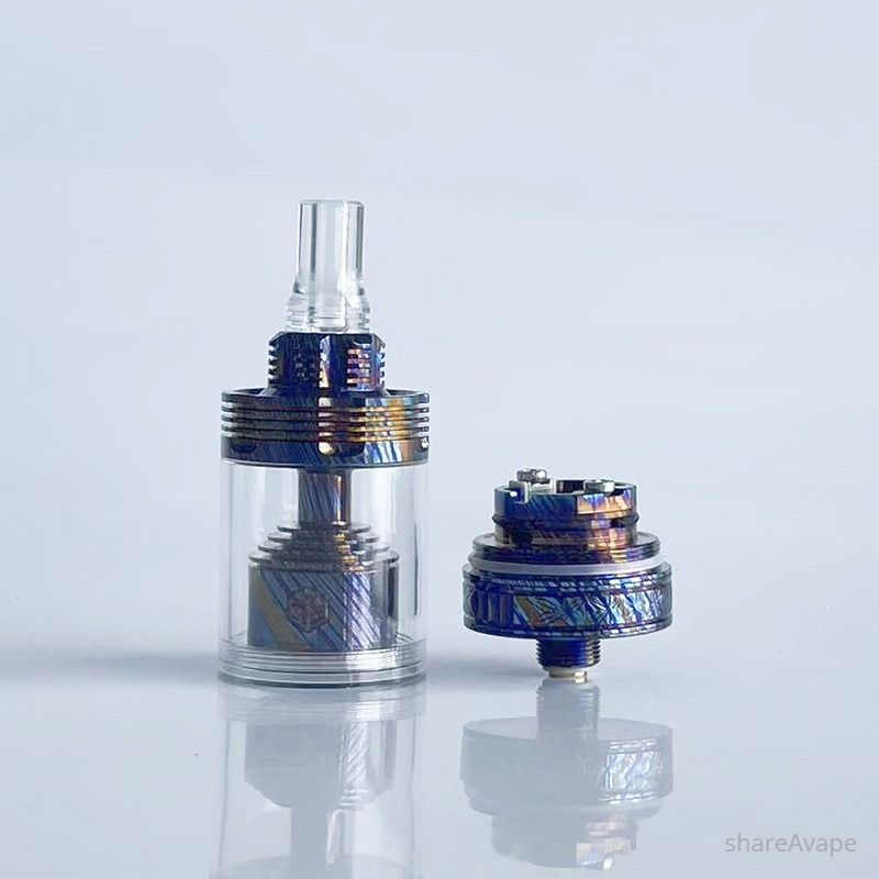RekaVape 415 V2 Style MTL RTA – Titanium Damascus, 22mm