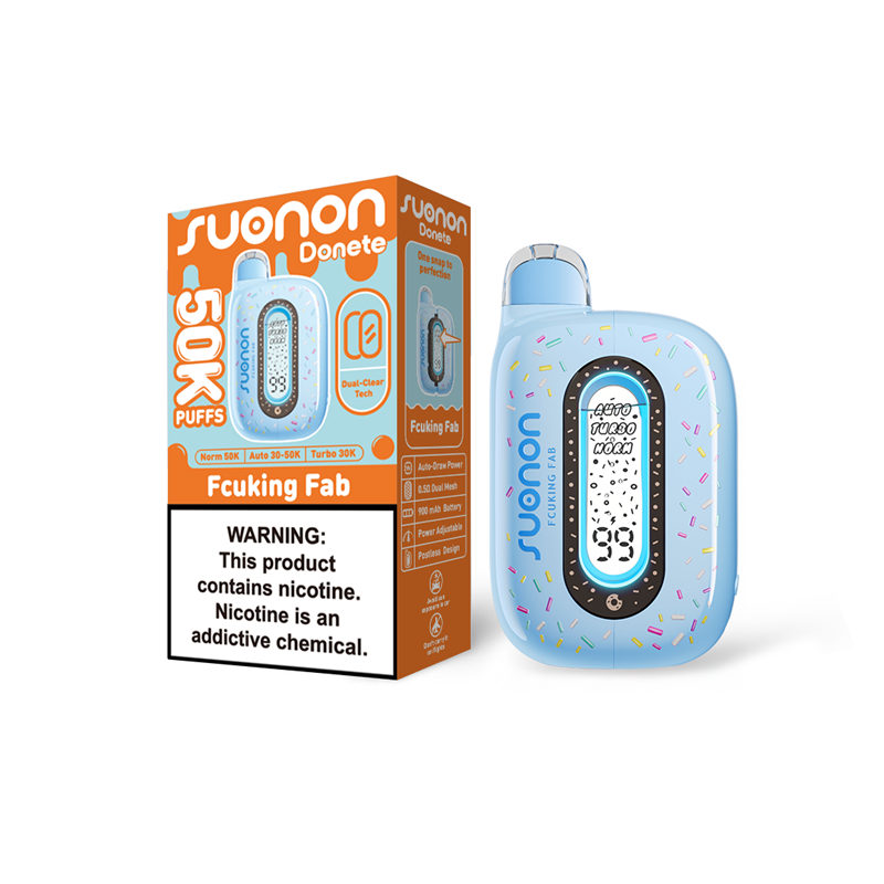 SUONON Donete 50K Disposable Vape – 900mAh Rechargeable, 20ml E-Liquid,50mg