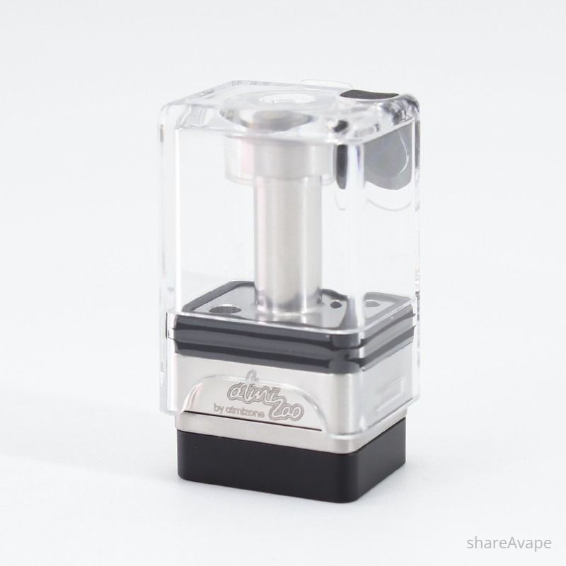 SXK DotShell 2 Style RBA Tank Kit for dotMod dotAIO V1 V2 Gold Airflow Pins-Silver