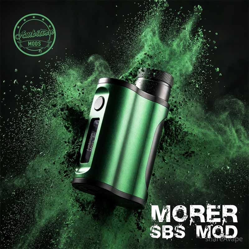 Authentic Ambition Mods Morer 60W SBS Box Mod – 18500 / 18650 Compatible