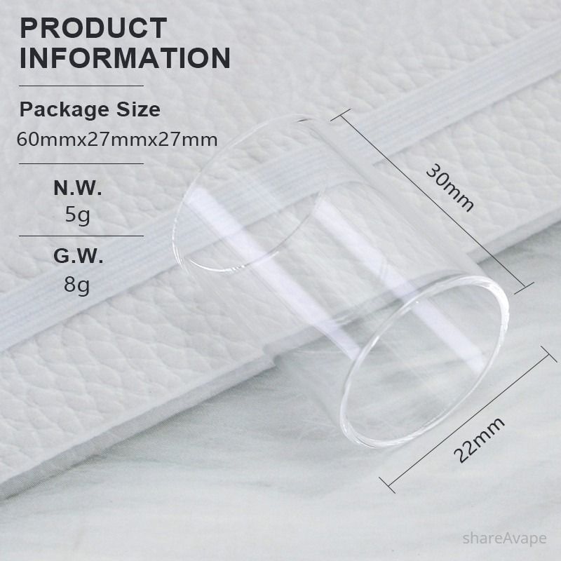 SXK Glass Tank Tube for Prime Minister RTA – Replacement (Transparent)