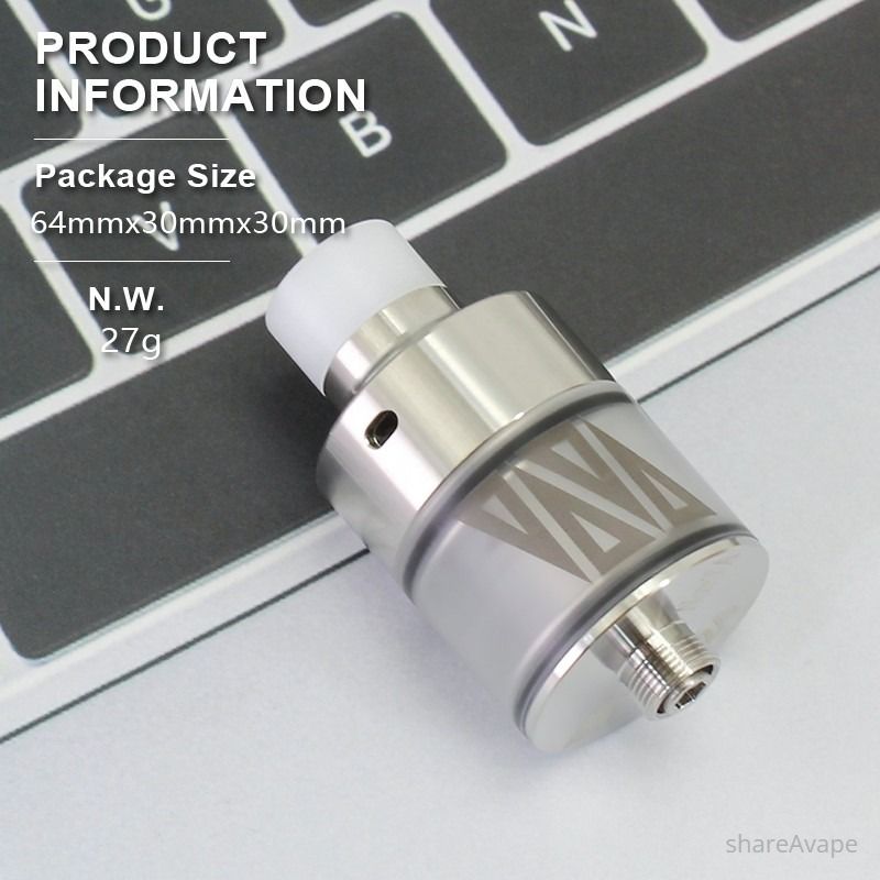 SXK NarTa Style RDTA – 3ml, 22mm Rebuildable Tank Atomizer
