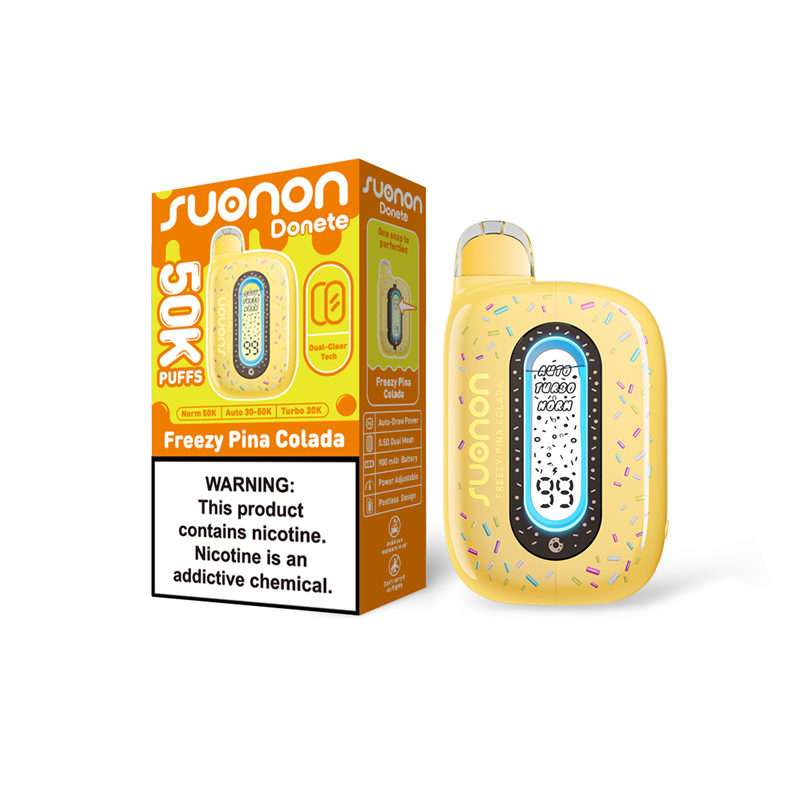 SUONON Donete 50K Disposable Vape – 900mAh Rechargeable, 20ml E-Liquid,50mg
