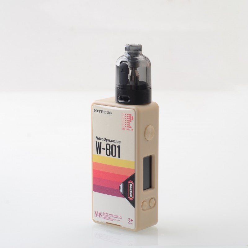 Authentic MECHVAPE x NITROUS Pocket 80W Starter Kit – VW 5-80W, 1 x 18650 Battery
