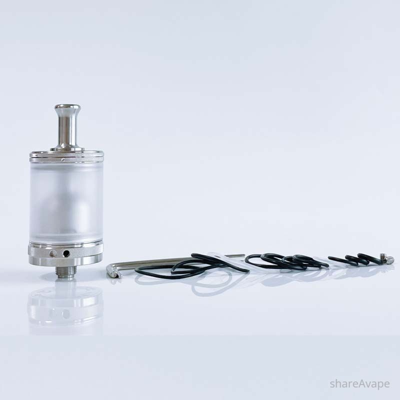 RekaVape Taifun GTR Style MTL RTA – 316SS + PC, 4.0ml, 23mm, Black/Silver